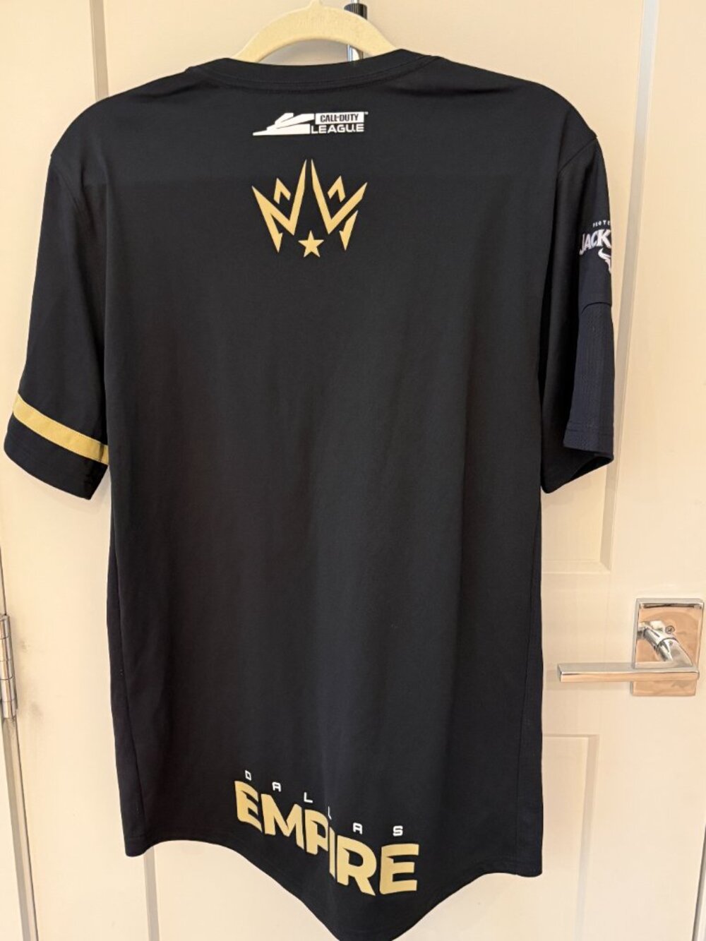 Dallas Empire Clayster CDL Alternate Jersey Black Gold Esports Size M - Like New - Picture 3 of 3